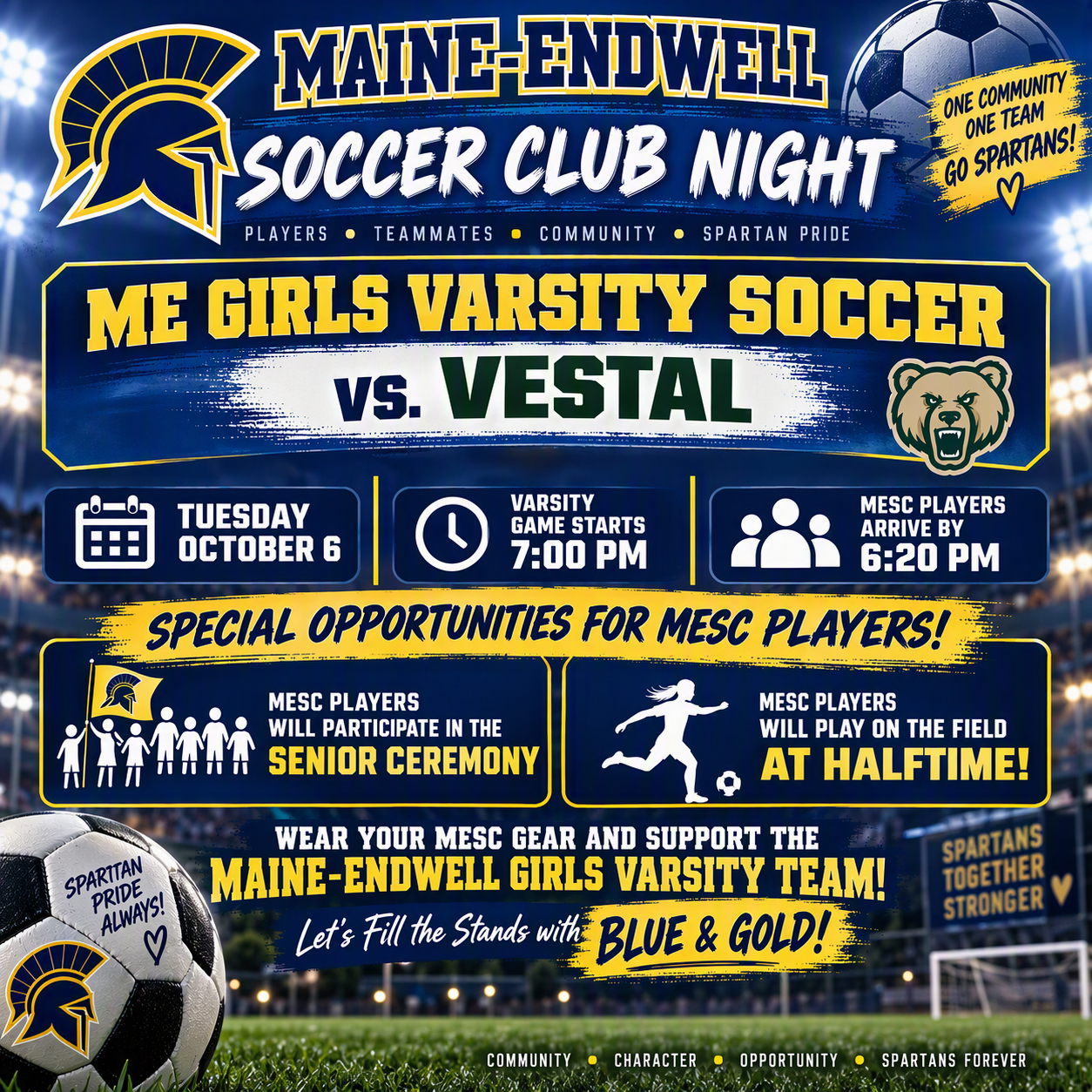 Fall 2026 ME Soccer Club Night